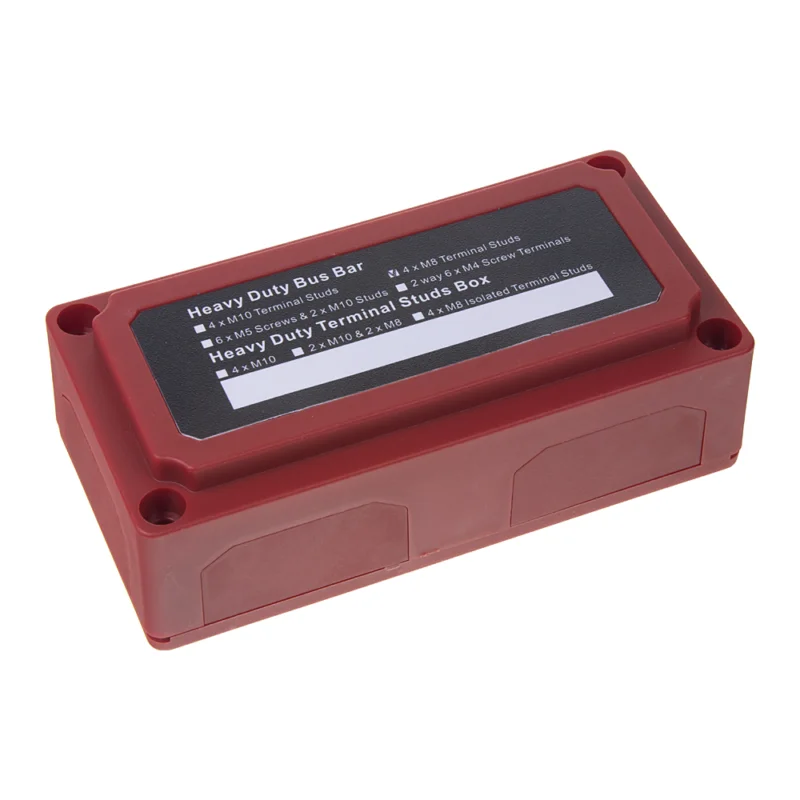 ?asově Omezené Napájecí terminál 4-pólovy M8, ?erveny