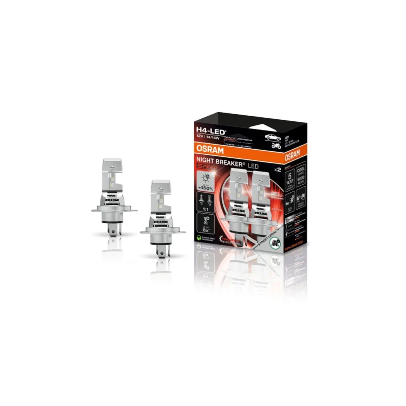 Bezpe?ná Platba OSRAM H4 NIGHT BREAKER LED SPEED 450 12V