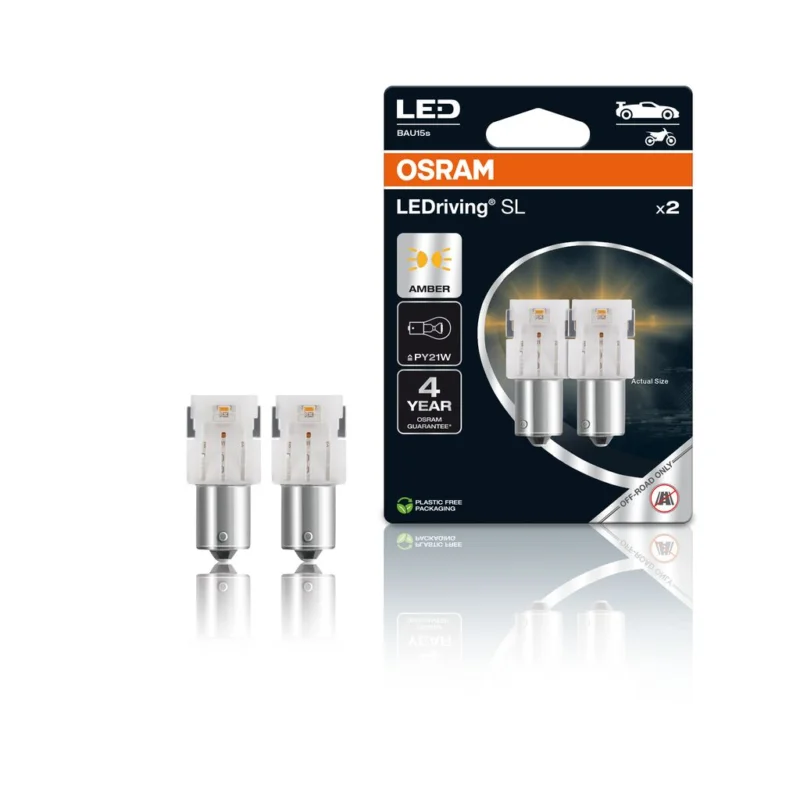 Speciální Cena OSRAM LED 12V PY21W BAU15s oran?ová (2ks) Duo-blister