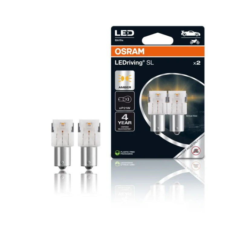 OSRAM LED 12V P21W BA15s oran?ová (2ks) Duo-blister Ak?ní Nabídka