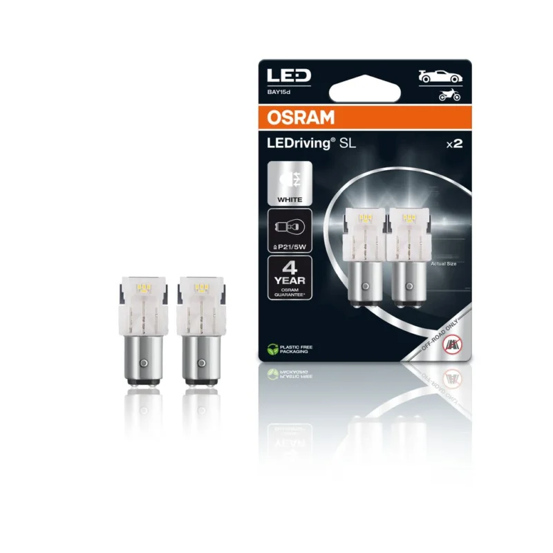 Ak?ní Nabídka OSRAM LED 12V P21/5W BAY15d bílá (2ks) Duo-blister