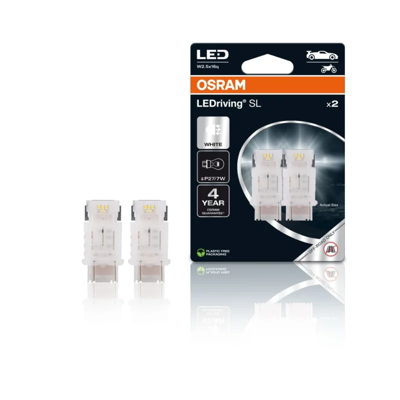 OSRAM LED 12V P27/7W W2.5x16q bílá (2ks) Duo-blister Omezená Nabídka