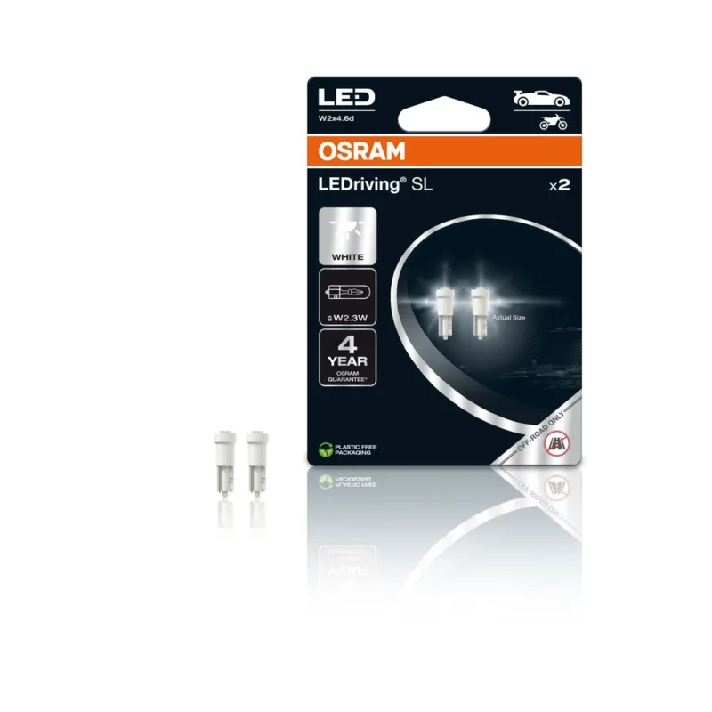 Super Cena OSRAM LED 12V T5 W2x4.6d bílá (2ks) Duo-blister