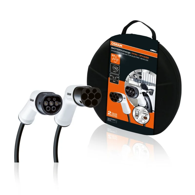 Objednat Nyní OSRAM nabíjecí kabel elektromobily BATTERYcharge 7PIN | 1PHASE | 16A