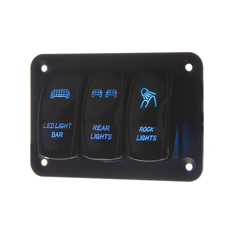 Panel s 3x spína?i Rocker 12/24V Doprava Zdarma