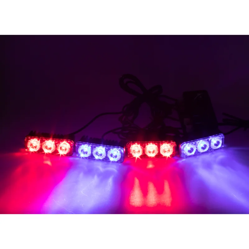 Zna?kovy PREDATOR LED vněj?í bezdrátovy, 12x LED 1W, 12V, modro?erveny