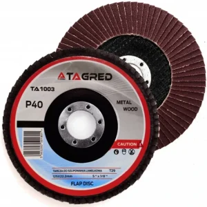 Zna?kovy Lamelovy korundovy kotou? na brou?ení kov?, 125 x 22,2 mm, P40, Tagred TA1003