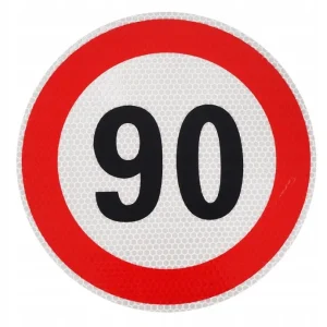?asově Omezené samolepka -90km/h pr.200mm reflexní