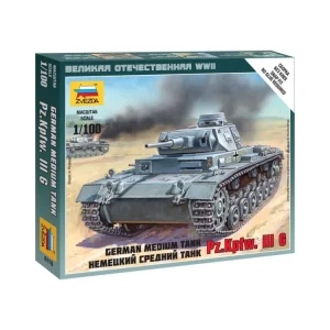 Zvezda Snap Kit - Panzer III (1:100) - ZV-6119 Levny