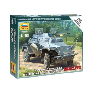 Zvezda Snap Kit - Sd.Kfz.222 (1:100) - ZV-6157 Horká Nabídka