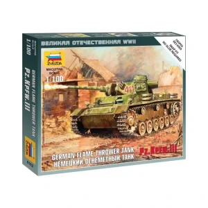 Zvezda Snap Kit - Panzer III s plamenometem (1:100) - ZV-6162 Novinka