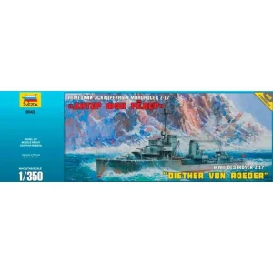 Zvezda German Destroyer Z-17 Diether von Roeder (1:350) - ZV-9043 Originální