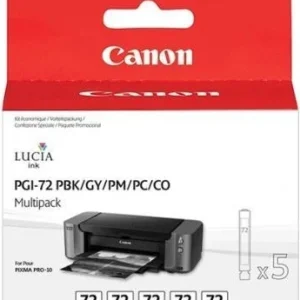 Zna?kovy Inkoustová náplň Canon PGI-72 MBK/C/M/Y/R originální - ?erná/?ervená/modrá/?lutá