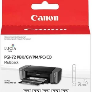 Zna?kovy Canon PGI-72 PBK/GY/PM/PC/CO, 1640 stran originální - ?erná/st?íbrná/?edá/?ervená/modrá recenze a hodnocení, inkoustová náplň