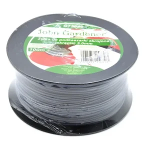 ?ací struna do k?ovino?ezu kulatá, zesílená, nylon, 3mm x 100m, Geko G73946 Nízká Cena