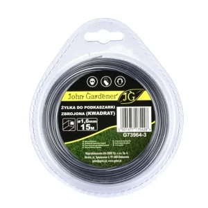 ?ací struna do strunové seka?ky, ?ty?hranná, zesílená, 1,6mm x 15m, Geko G73964-3 Super Cena