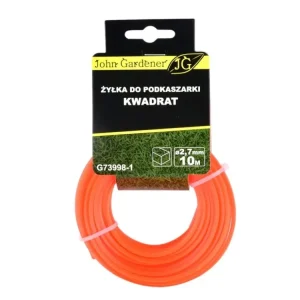 ?ací struna do strunové seka?ky, ?ty?hranná, 2,7mm x 10m, Geko G73998-1 Rychlé Dodání