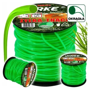 ?ací struna do k?ovino?ezu kulatá 3,0mm 100m, Verke V90122 Bezpe?ná Platba