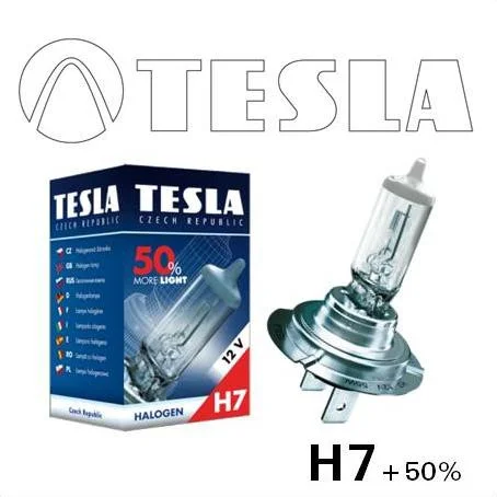 ?árovka 12V H7 55W PX26d +50% TESLA Bezpe?ná Platba
