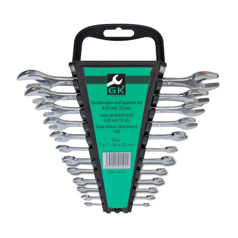 ?asově Omezené Sada plochych klí?? 6-32mm chrom 12 díl?