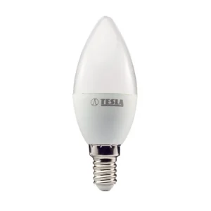 ?árovka TESLA bytová LED CANDLE sví?ka, E14, 6W, 230V, 470lm, 25 000h, 3000K teplá bílá, 180st Vyprodej