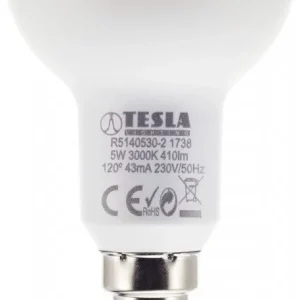 ?árovka TESLA bytová LED Reflektor R50, E14, 5W, 230V, 450lm, 25 000h, 3000K teplá bílá, 180st Bezpe?ná Platba