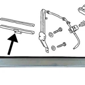 Zna?kovy Li?ta stahování skla dve?í/P - Typ 1 (1964 ? 68)