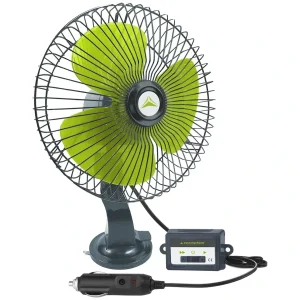 Zna?kovy Ventilátor 12V/21W kovovy, pr.20cm na p?ísavku, 86339