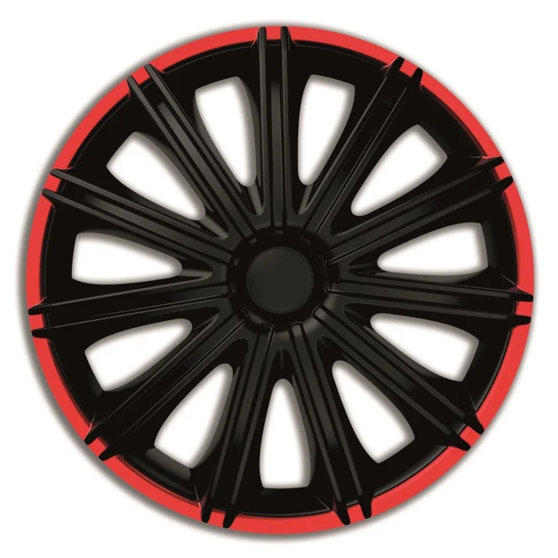 ?asově Omezené Poklice na kola 15" NERO ?erné kryty kol sada 4 kusy