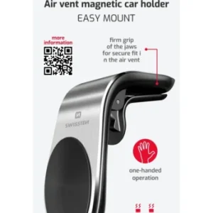 Zna?kovy Magneticky dr?ák mobilu do m?í?ky SWISSTEN Easy Mount st?íbrny, 46676